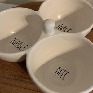 Rae Dunn "Snack, Bite, Nibble" Appetizer Display